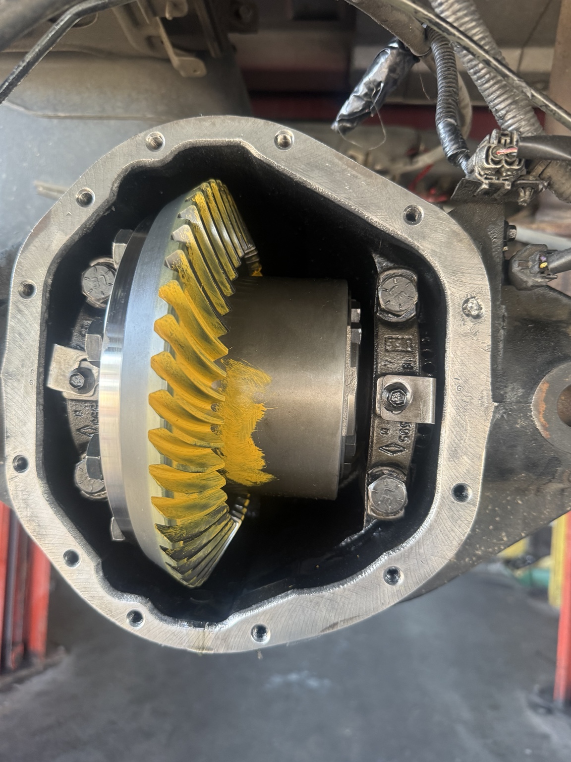 Ring and pinion contact pattern setup